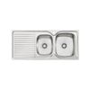 Oliveri Stainless Steel Regency 1 And 3/4 RH Bowl Topmount Sink With Drainer