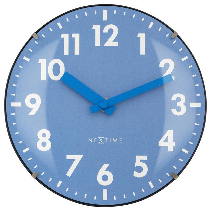 Nextime Duomo Analogue 20cm Mini Table Clock - Blue