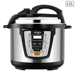 SOGA 12L 1600W Electric Stainless Steel Pressure Cooker