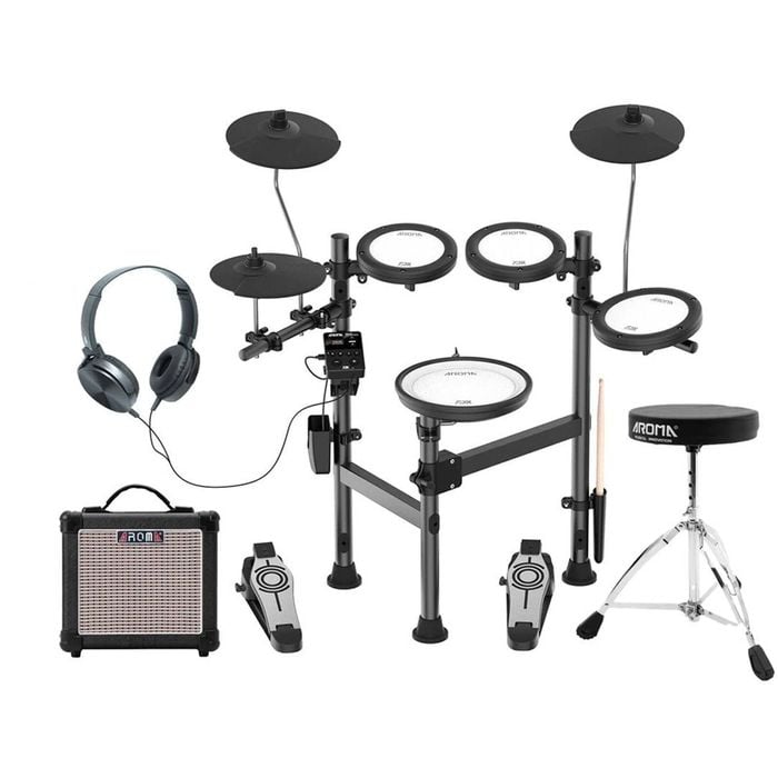 Aroma Portable Electronic Drum Kit  With Bluetooth And Amplifier