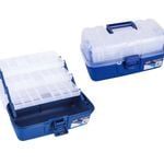 Jarvis Walker 3 Tray Clear Top Fishing Tackle Box - Tackle Storage Box -Tool Box