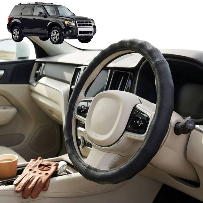 Australian Goose Steering Wheel Cover for Ford Escape 2008 - 2012 Circle Black