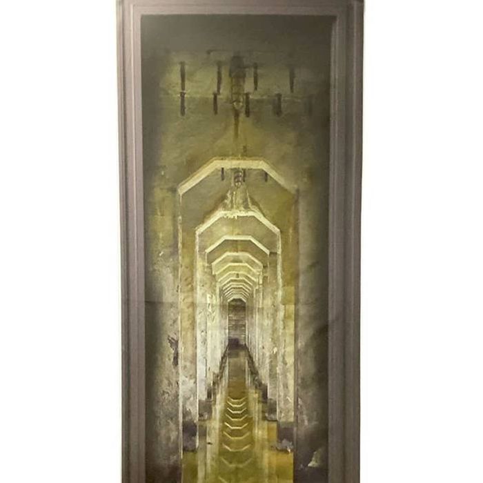 Haunted Hallway Print Curtain Halloween Decoration