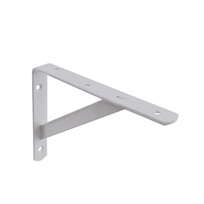 Carinya 200 x 150mm White Heavy Duty Straight Stayed Bracket