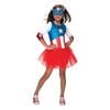 4pc Marvel Size S American Dream Tutu Dress/Eyemask/Gauntlets Kids Costume Set