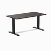 Desky Fixed Height Melamine Office Desk Matte Black Frame 150cm