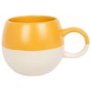 Nicola Spring 340ml Dipped Stoneware Mug - Mustard - Sphere Glazed Coloured Stoneware Latte Tea Cups Colourful Coffee Cups