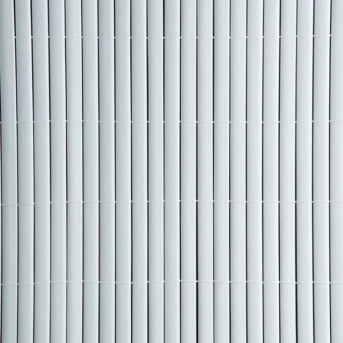 Moda 1 x 3m White PVC Balcony Screening With Capping