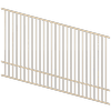 ProtectorAl 1201 - 2400 x 1500mm Primrose Raked Up to 15º Flat Top Pool Fence Panel