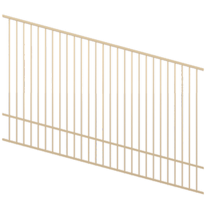 ProtectorAl 1201 - 2400 x 1500mm Primrose Raked Up to 15º Flat Top Pool Fence Panel