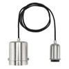 Brilliant Chrome Maggie Plug-In DIY Shade Holding Suspension Pendant