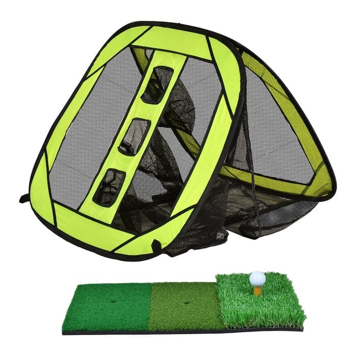 Advwin 2-in-1 Golf Chipping Practice Net for Indoor Outdoor Backyard