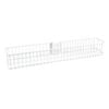 Flexi Storage Home Solutions Small White Double Slot Wire Basket - Small White