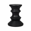 Levede Side Table Geometric Chess Shape Magnesia Stool Stone Style Top 31cm