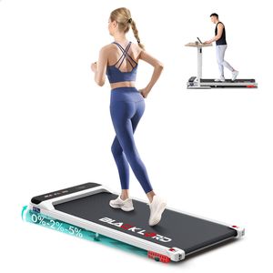 BLACK LORD Treadmill 40cm Electric Walking Pad Incline White