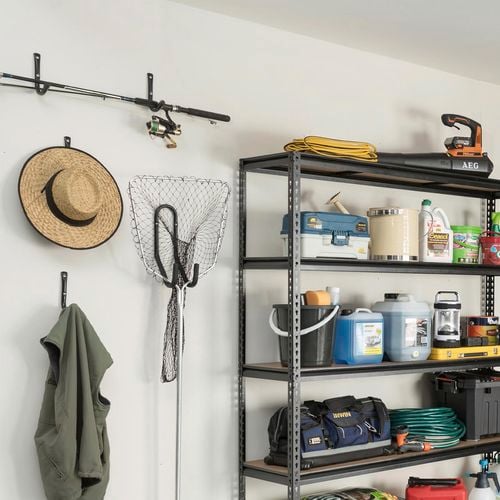 Pinnacle Gloss Black Dual Storage Garage Hook Bunnings Australia