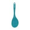 Fissman Serving Spoon Heat Resistant Ergonomic Silicone Green 30cm
