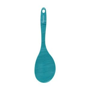 Fissman Serving Spoon Heat Resistant Ergonomic Silicone Green 30cm