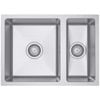 SINX CUBE 35.18 Double Sink Bowl