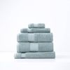 5pc Renee Taylor Brentwood Hand/Bath Towel Set Low Twist 650GSM Cotton Gray Mist