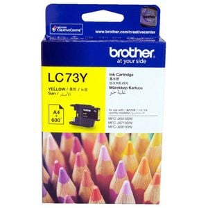 Brother GENUINE Original Brother LC73Y LC-73 YELLOW Ink Cartridge Toner High Yield