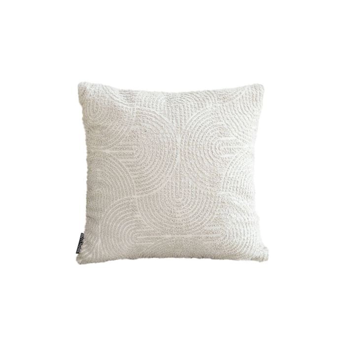 SOGA 50CM Gray Geometric Plush Throw Pillow