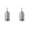 2PK Final Touch Nylon Wine Bottle Chiller/Cooling Sleeve – Grey