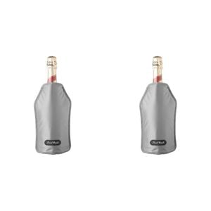 2PK Final Touch Nylon Wine Bottle Chiller/Cooling Sleeve – Grey