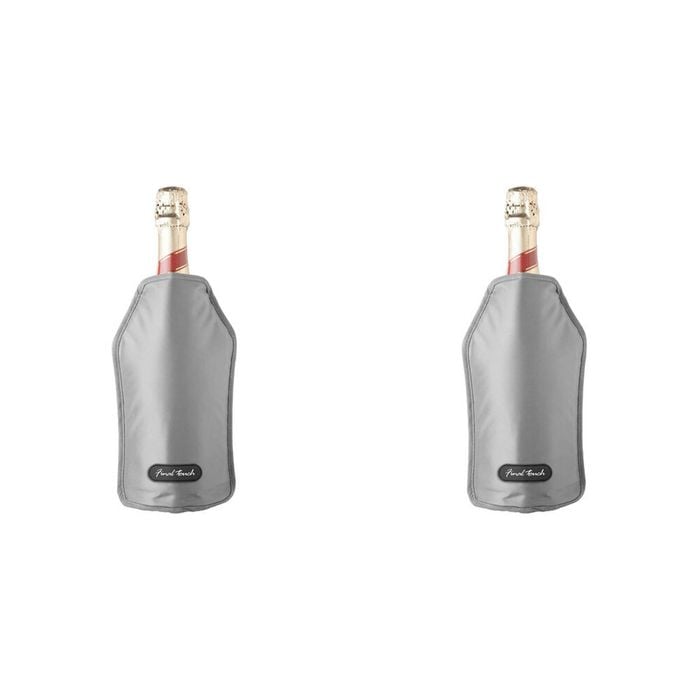 2PK Final Touch Nylon Wine Bottle Chiller/Cooling Sleeve – Grey