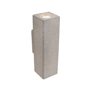 Brilliant Grey Sandstone Favara Terrazzo Square Up / Down Wall Light