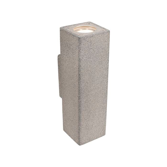 Brilliant Grey Sandstone Favara Terrazzo Square Up / Down Wall Light