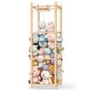 Catzon Stuffed Animal Storage Organizer Wooden Zoo Toy Holder