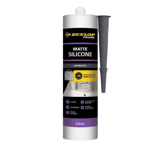 Dunlop 310ml Matte Coloured Silicone - Matte Anthracite