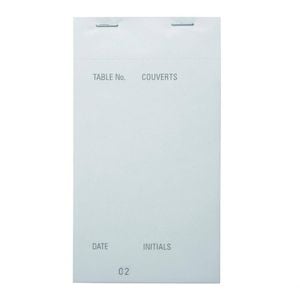 Olympia Waiter Pad Carbonless Duplicate Large 165x89mm 50 Pack