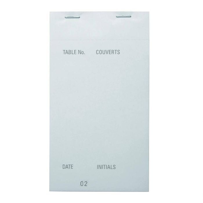Olympia Waiter Pad Carbonless Duplicate Large 165x89mm 50 Pack
