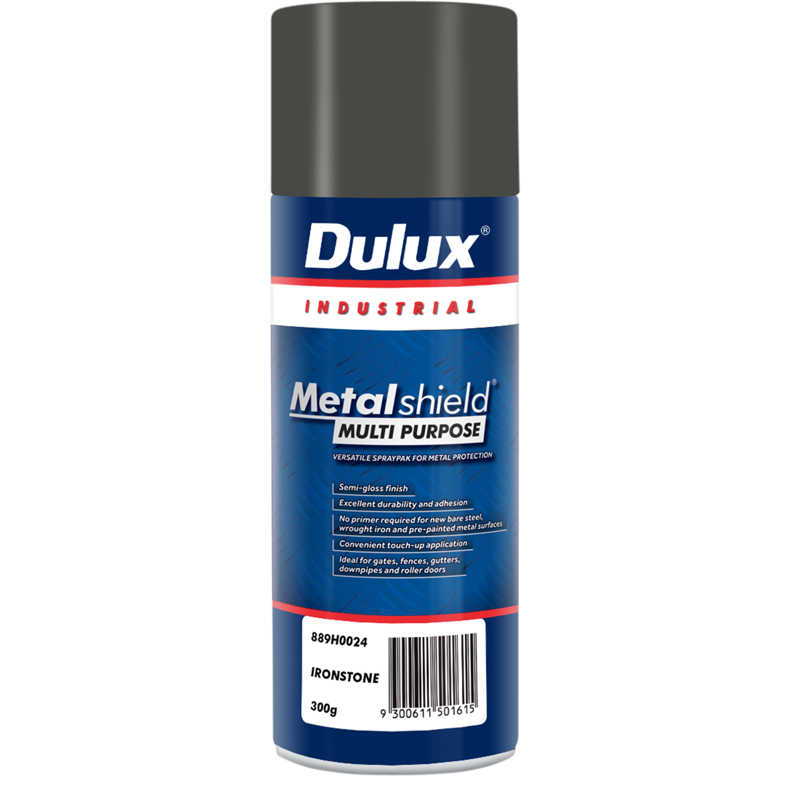 Dulux 300g Metalshield Multipurpose Spray Paint Ironstone