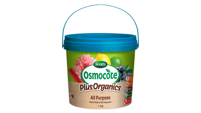 Scotts Osmocote Plus Organics 1.5kg All Purpose Plant Food and Soil Improver