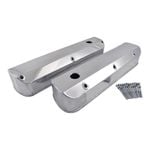 Fabricated Aluminium SB Ford Tall Valve Covers, Long Bolt Style, W/Holes