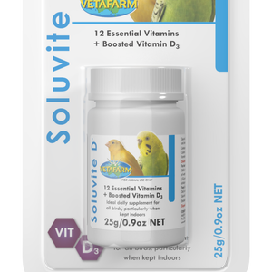 Vetafarm Soluvite D Vitamin Daily Supplement for All Birds 25g