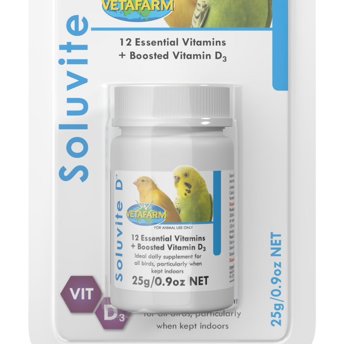 Vetafarm Soluvite D Vitamin Daily Supplement for All Birds 25g