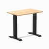 Desky Fixed Height Mini Office Desk Matte Black Frame 80cm