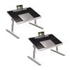 SOGA 2X 60x40cm Black Small Foldable Laptop Bed Table