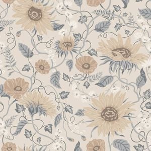 Wallpaper Trader Solveig Wallpaper Roll 10.05m X 53cm, Light Blue