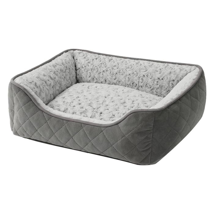 PaWz L Size Orthopedic Pet Calming Bed - Grey