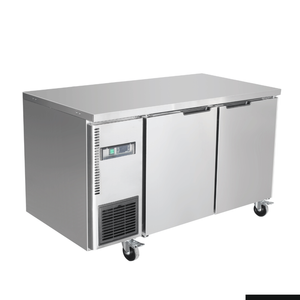 Thermaster Stainless Steel Double Door Workbench Freezer  - Under Bench Freezers (ts1200bt)