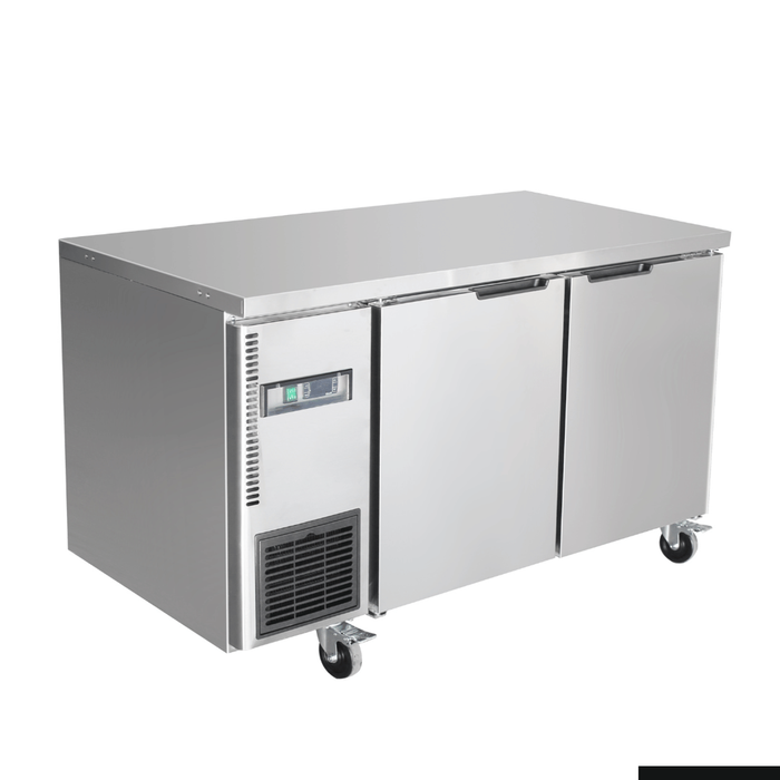 Thermaster Stainless Steel Double Door Workbench Freezer  - Under Bench Freezers (ts1200bt)