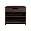 Homfurn Shoe Rack Storage Cabinet, Bench Style With Drawer, Shoe Storage Organizer