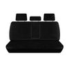 For Mitsubishi Triton MV Dual Cab 2023-On Super Tough Black Rear Canvas Car Seat Cover