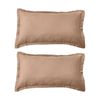 2PK Grosvenor House 500TC Egyptian Cotton King Tailored Pillowcase Clay