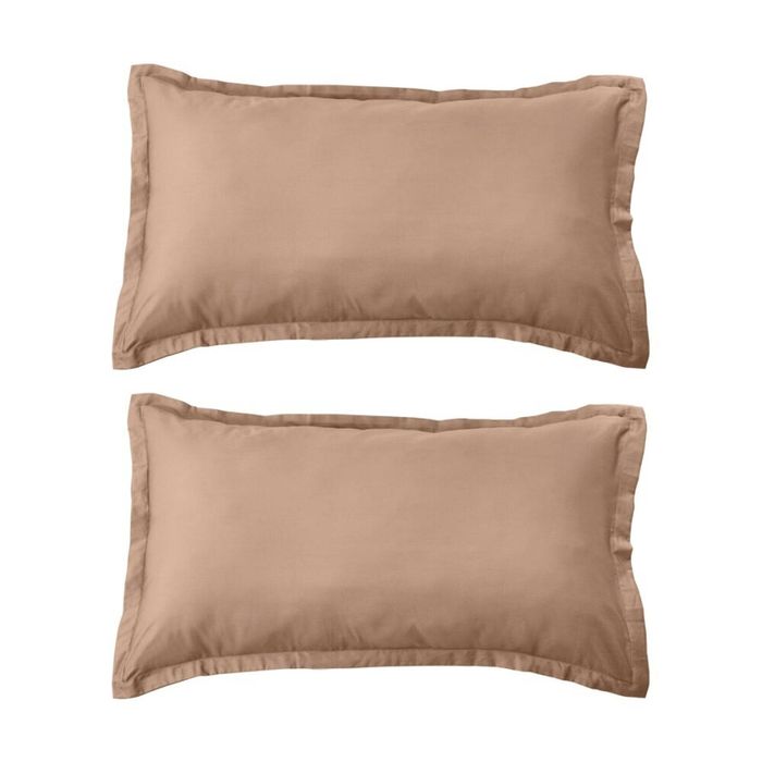 2PK Grosvenor House 500TC Egyptian Cotton King Tailored Pillowcase Clay